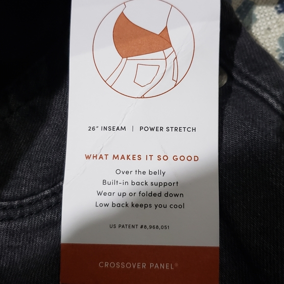 NEW WOMEN'S ISABEL MATERNITY BY INGRID AND ISABEL DENIM BOYFRIEND JEANS - Picture 6 of 11